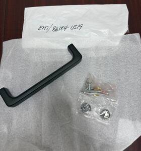 86184-us19 Emtek Baden Modern Door Pull 8 Inch Flat Black