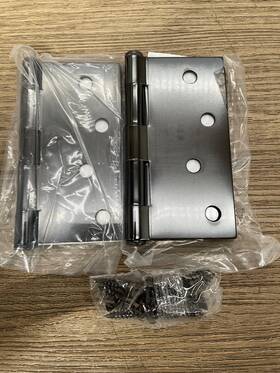 91014us10b Emtek 4 Inch X Plain Bearing Mortise Hinge -pair - Lot Of 13- Read