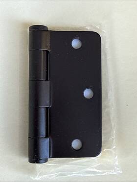 9102310b Emtek 3.5 Inch X 2.2mm 1/4 Rdcr Plain Bearing Mortise Hinge Lot Of 4