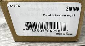 Emtek Assa Abloy 738505042583 2101mb Pocket Door Lock Passage Set Non Locking Bronze