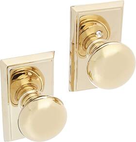 B005typrf0 Emtek Providence Door Set Round Brass Knobs Passage Polish Doorsets Us3