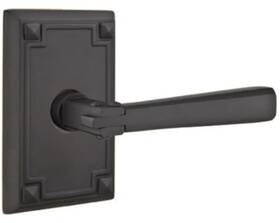 C510acus19 Emtek Arts And Crafts Passage Door Leverset With Concealed Screws Flat B