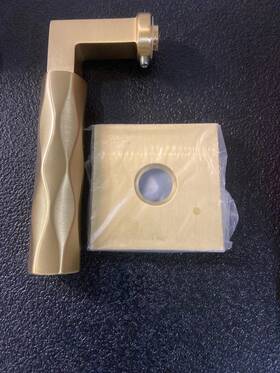 C510trus4 Emtek Tribeca Passage Door Lever Select Brass Collection Satin