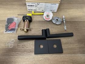 C5110stuus19 Emtek Stuttgart Passage Door Lever Set - Flat Black Read
