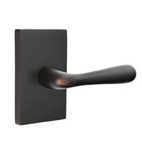 C5112baus10b Emtek Assa Abloy Basal Lever Concealed Passage Modern Rectangular
