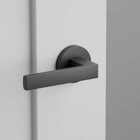 C520dtus19 Emtek Privacy Door Lever Set Dumont Flat Black Round Cf Concealed Incomplete