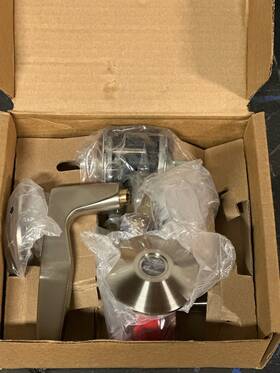 C520herus15 Emtek Hermes Privacy Door Lever Satin Nickel Concealed Screws