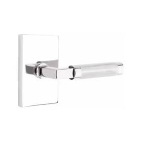 C5210us26.lsus26.knus26 Emtek Privacy Door Lever L Bar Knurled Rectangular Rosette Chrome Concealed