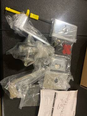 C5212dtus26 Emtek Dumont Privacy Door Lever Modern Rose Concealed Screws Chro