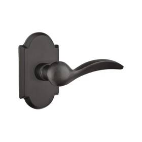 C710d Emtek Passage Door Lever Set Black Durango Handle Snadcast Rosette Concealed Cf