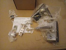 E4020frllhus15 Emtek Left Handed Emtouch Keypad Leverset Freestone Lever Satin Nickel