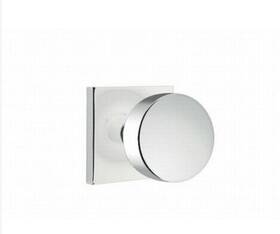 Emt-5050rouus26 Emtek Round Door Knob Dummy Pair With Square Rose For 1-1/4 Inch To 2