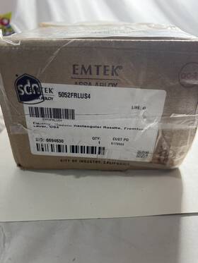5052frlus4 Emtek Products Inc Modern Rectangular Rosette Dummy Pair With Freestone Lever - 7 Finishes