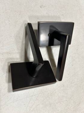 Emtek-5112hlo Emtek Products Inc Passage Set Helios Lever Modern Rectangular Rosette Oil Rubbed Bronze