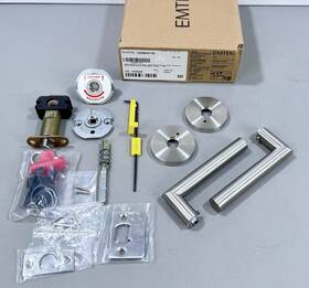 S20002sttss Emtek Stuttgart Privacy Door Lever Set - Brushed Stainless Steel