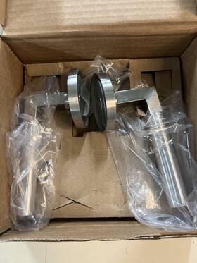 S30002hssslh Emtek Hercules Left Non-turning Dummy Lever Set - Brushed Steel
