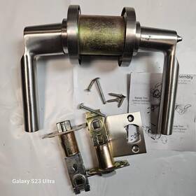 S901hn-ss Emtek Hanover Single Cylinder Keyed Leverset - Brushed Stainless Steel