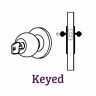 En.con.crr.112 Baldwin Contemporary Keyed Door Knob With Round Rose