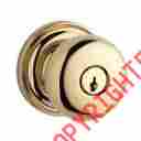 En.rou.trr.003 Baldwin Hardware Reserve Round Knob Traditional Rose Polished Brass 884011459886