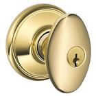 F51vsie505605 Entry Bright Siena Keyed Brass Schlage Knob