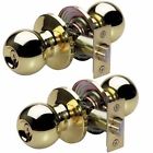 Bao0103t Entry Master 2-pack Lock Brass Polished Door Keyed Knob