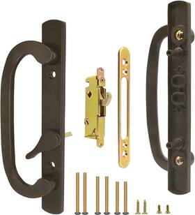 Eockatoo 445006643623 Patio Sliding Glass Door Handle Set With Mortise Lock 45 Keyway Non-keyed Offs