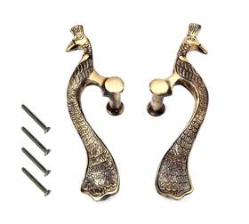 Esplanade Tmbh/013 Jaguardoorhandles - Designer Pair Of Brass Door Handles 2 Pcs Handle Sets