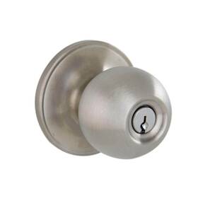 Essentials By Schlage 043156099061 Morrow Stainless Steel Keyed Entry Door Knob