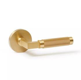 Explore Hardware 628693630207 - St. Tropez Single Dummy Door Handle Solid Brass Satin Gold