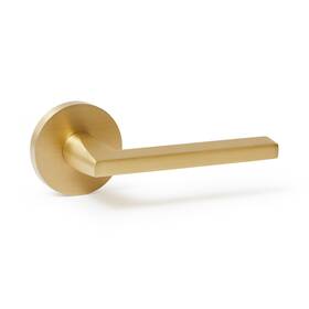 Ahi63033 Explore Hardware Champagne Model Solid Brass Lever Bed And Bath Privacy Door Lock Satin Gold