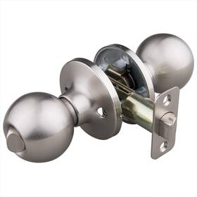 57840 Ez-flo 091712021292 Reversible Privacy Door Ball Handle Lockset Satin Nickel