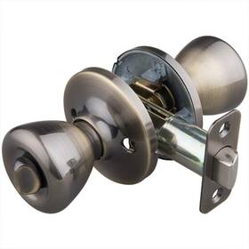 57788 Ez-flo Tulip-style Privacy Door Lockset With Warranty Antique Brass