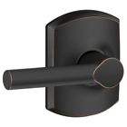 F10brw716grw F10-brw-grw Schlage Broadway Passage Door Lever Set Greenwich Rose 043156367894