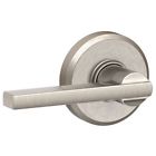 F10lat619gsn F10-lat-gsn Schlage Latitude Passage Door Lever Set Greyson Rose