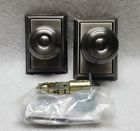 F10geo620add Schlage Addison Collection Georgian Passage Knob Antique Pewter