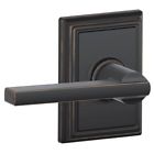 F10lat716add Schlage Latitude Reversible Passage Door Leverset With Decorative 043156253401