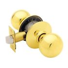F10orb Schlage Knob Orbit Passage Bright Brass
