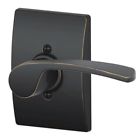 F170mer716cenrh F170-mer-cen-rh Schlage Merano Right Handed Single Dummy Door Lever 043156774753