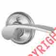 F170-mer-rh Schlage F-series Merano Single Dummy Right Handed Door Lever Satin 043156225309