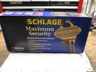 F360-ply-605orb Schlage Max Security Brass Entrance Handle Lock Set