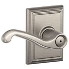 F40fla619add F40-fla-add Schlage Flair Privacy Door Lever Set With Decorative 043156122127