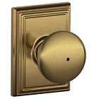 F40ply609add F40-ply-add Schlage Plymouth Privacy Knobset With Decorative Addison Rose