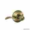 F40acc609 Schlage Privacy Door Lock Lever F40 Acc 609 Antique Brass Left Or Right Hand 043156794652