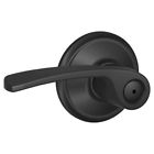 F40mer622 Schlage Matte Black Merano Privacy Door Lever Set 043156225569