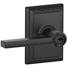 F51-lat-add Schlage Latitude Single Cylinder Keyed Entry Door Lever Set With
