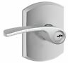 F51amer626grw Schlage Merano Single Cylinder Keyed Entry Door Lever 043156449972