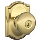 F51aply505cam Schlage Single Cylinder Knobset From The Camelot Series 043156429592