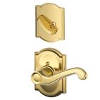 F59-fla-cam-lh Schlage Polished Brass Flair Left Handed Interior Pack 043156800636