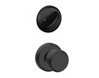 F59bwe622gsn Schlage Matte Black Bowery Knob Greyson Inside Trim 043156511167