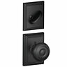 F59geo622add Schlage Georgian Single Cylinder Interior Pack Black 043156803651